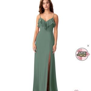 Azazie Nadia, eucalyptus, new with tags